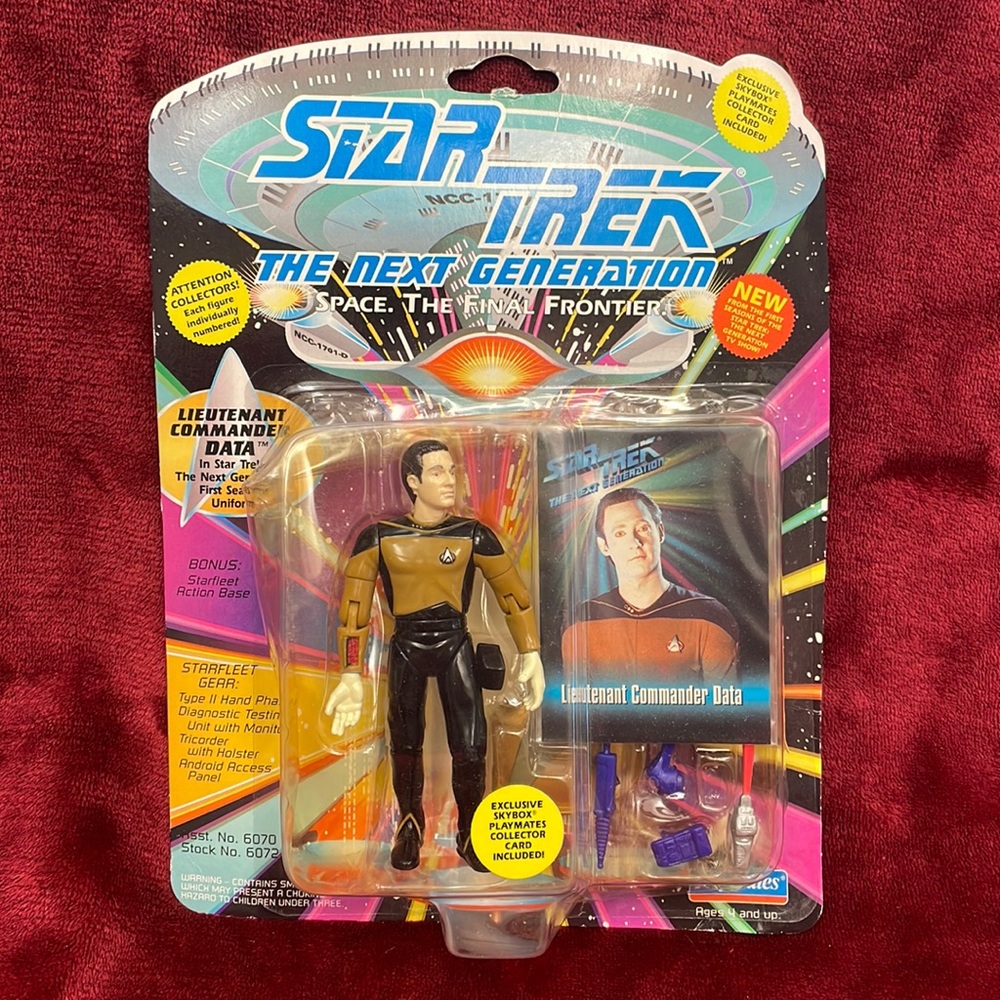 Vintage Star Trek The Next Generation Lieutenant Data Playmates AF I